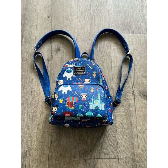 Disney Parks Loungefly Icons & Attractions Mini Backpack - Picture 1 of 8